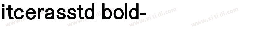 itcerasstd bold字体转换